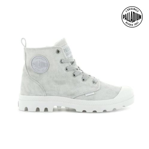 Bottes Palladium Pampa Zip Desertwash Femme Grise Clair | FR MWG894O